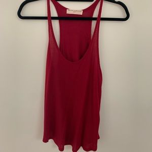 Red knit tank top Project Social